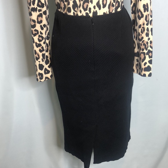 Richie Freeman Teri Jon black pencil midi skirt 6 - Picture 1 of 12
